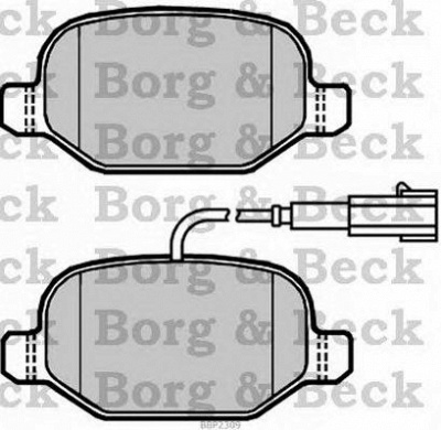 BORG & BECK bbp2309 -  Комплект тормозных колодок, дисковый тормоз